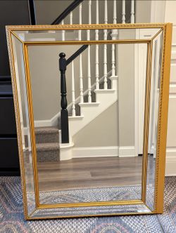 Gold Ornate Framed Wall Mirror