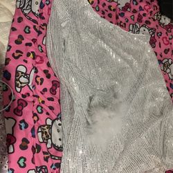 Sequin Half Sleeve Dress 