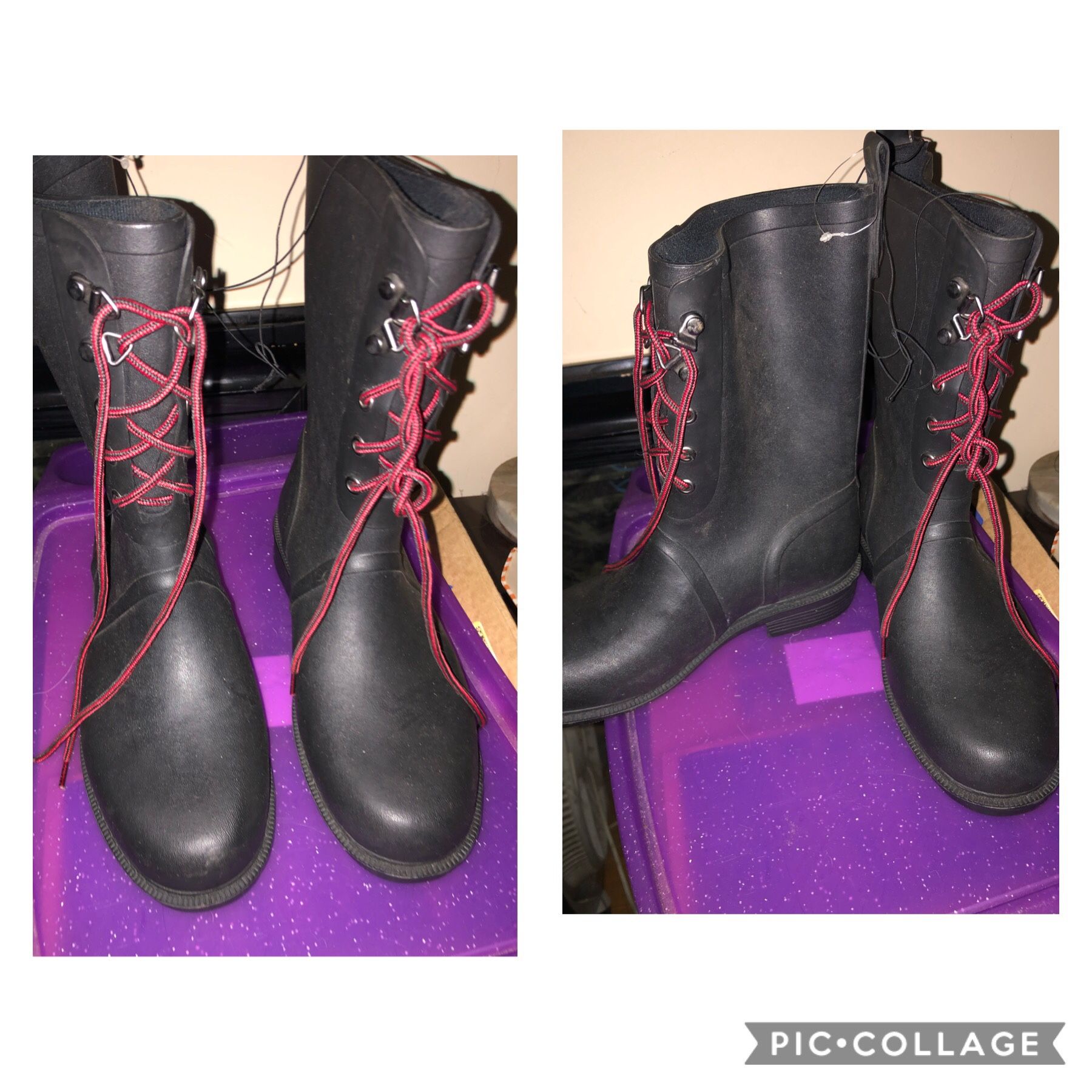 Woman’s new rain boots size 8