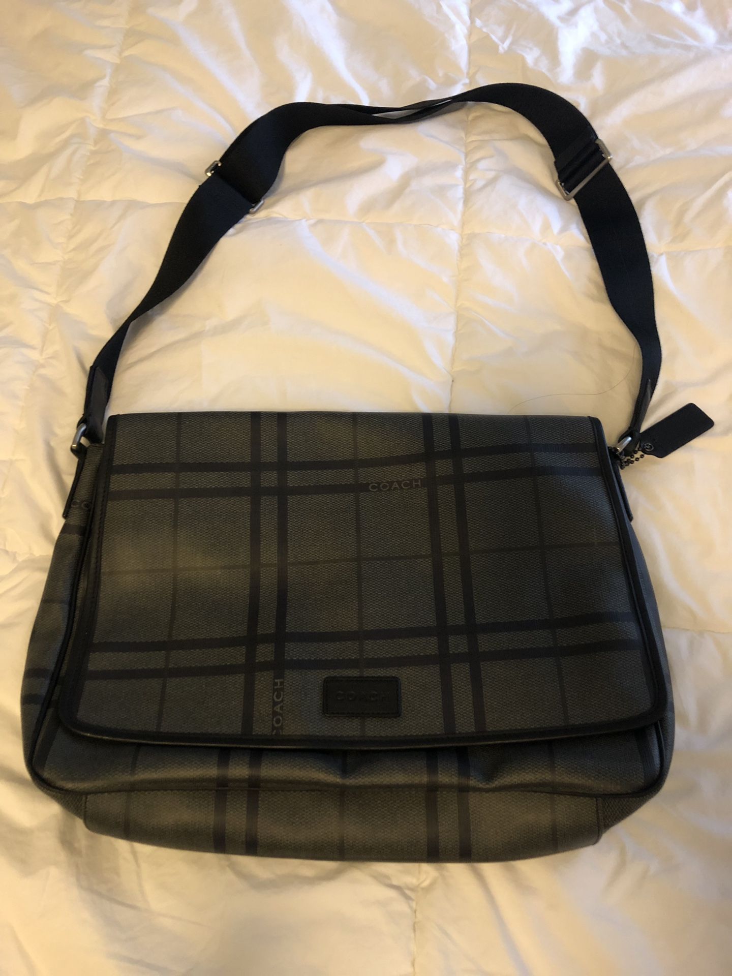 COACH Black Messenger Laptop Bag