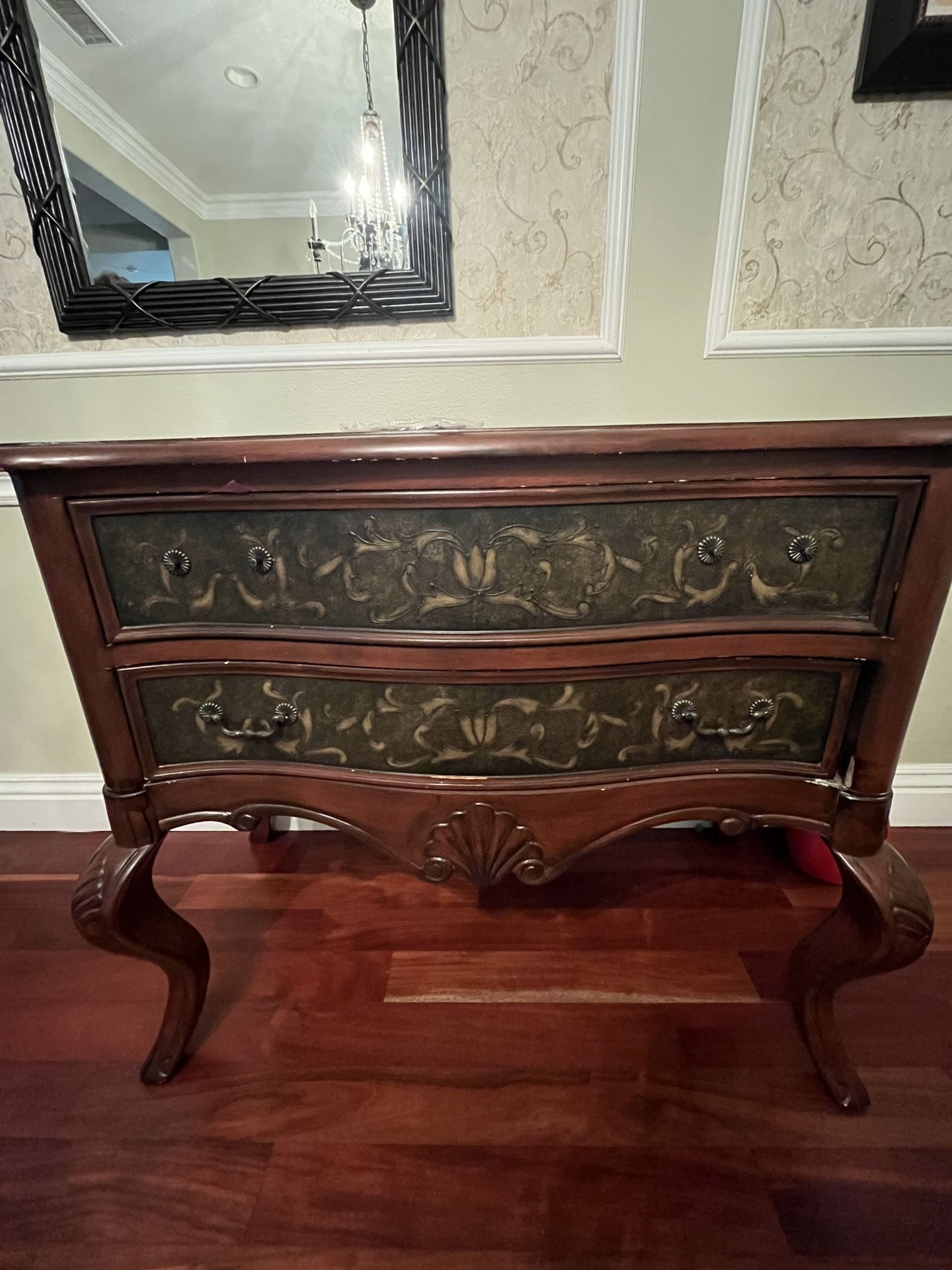 Brown console table