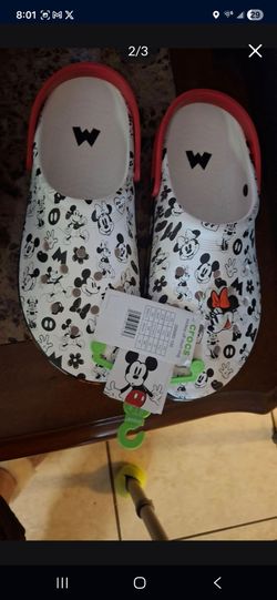 New Mickie Mouse  croc shoes size 12