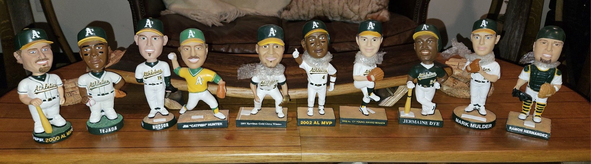 Circa 2001-2003 Oakland As Stadium Giveaway Bobbleheads