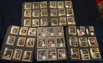 Vintage Baseball Card Binder Lot – 1980s/1990s Topps Fleer Stars & Commons