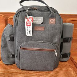 ALLCAMP OUTDOOR GEAR Picnic Backpack for 4 Persons