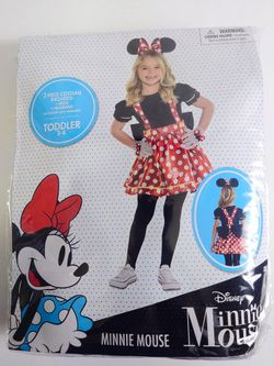 Toddler Disney Red Polka Dot MINNIE MOUSE Coustom