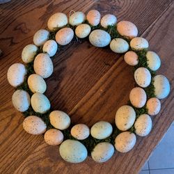 Pastel Easter Egg Wreath, $12, Great Condition
