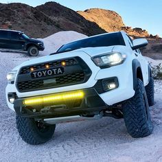 Toyota Tacoma TRD PRO Matte Black Grill Front Bumper Hood Grille For 2016-2021 Tacoma With 4 Amber Running Lights WITH SENSOR COVER