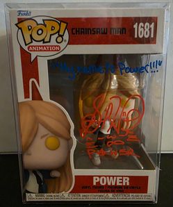 Funko Pop! Animation Chainsaw Man Power #1681 Autographed by Sarah Wiedenheft