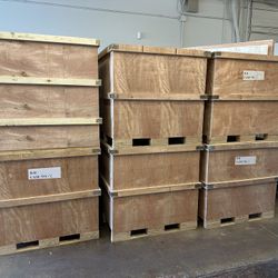 Large Plywood Shipping Or Storage Crates 