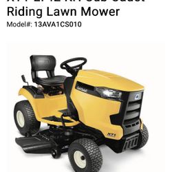 Cub Cadet Mower with Snow Blade Attachment – Ready for All Seasons! 