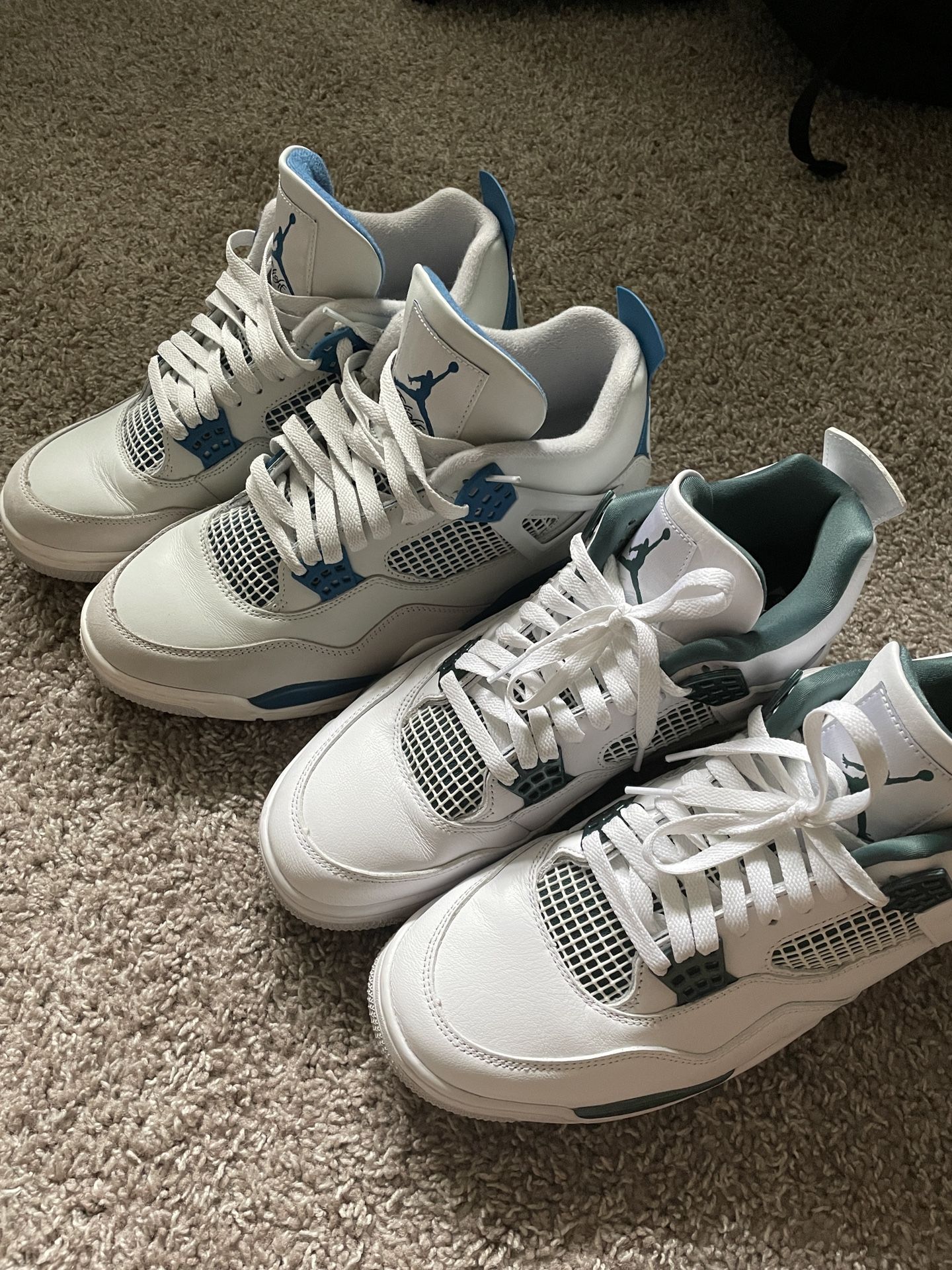 Jordan 4 Milatary Blue/Jordan 4 Oxidized Green