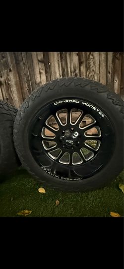 LT285/55R Off-Road Monster Wheels and Tires Set of 4