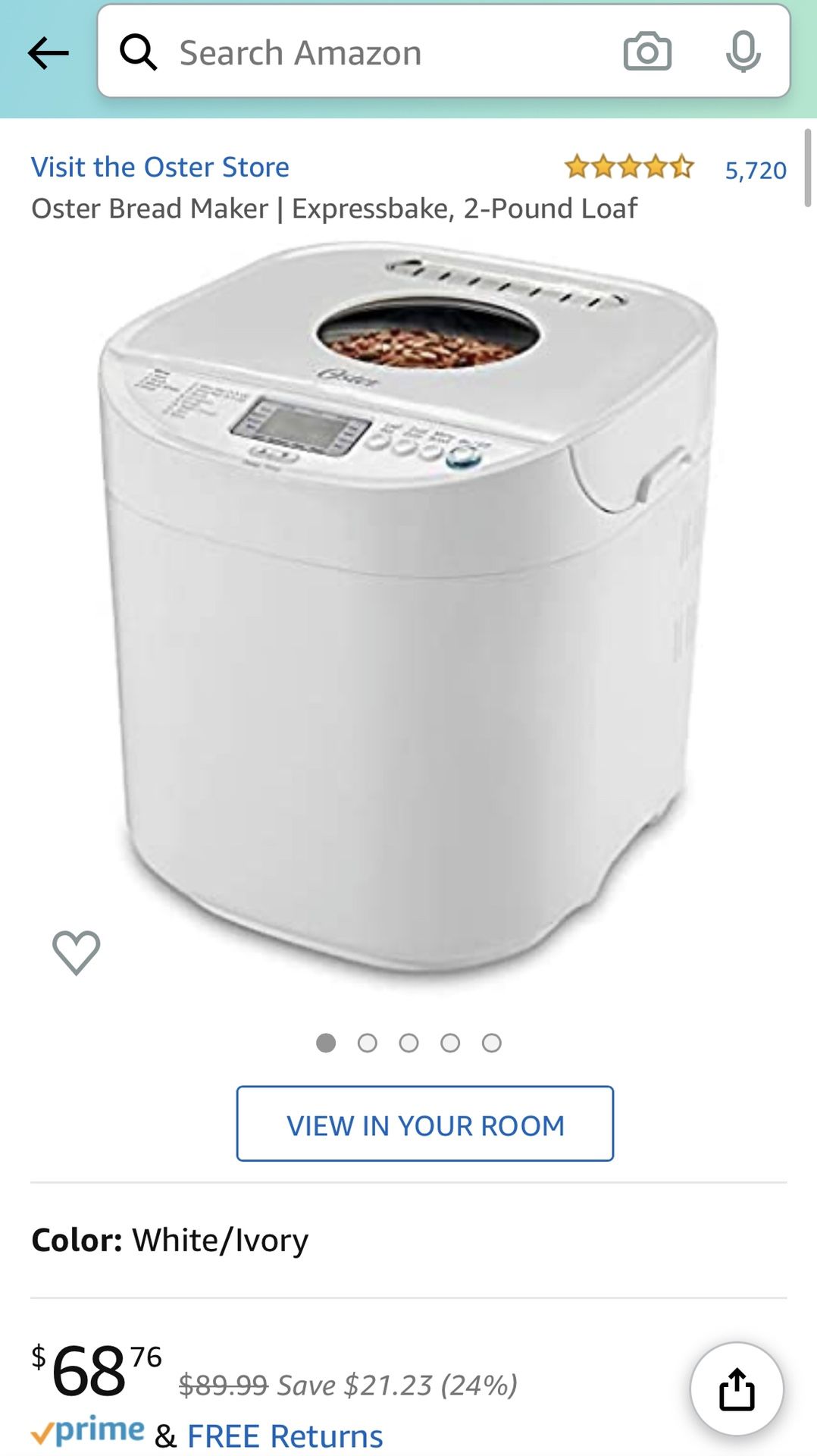 Oster Bread Maker | Expressbake, 2-Pound Loaf
