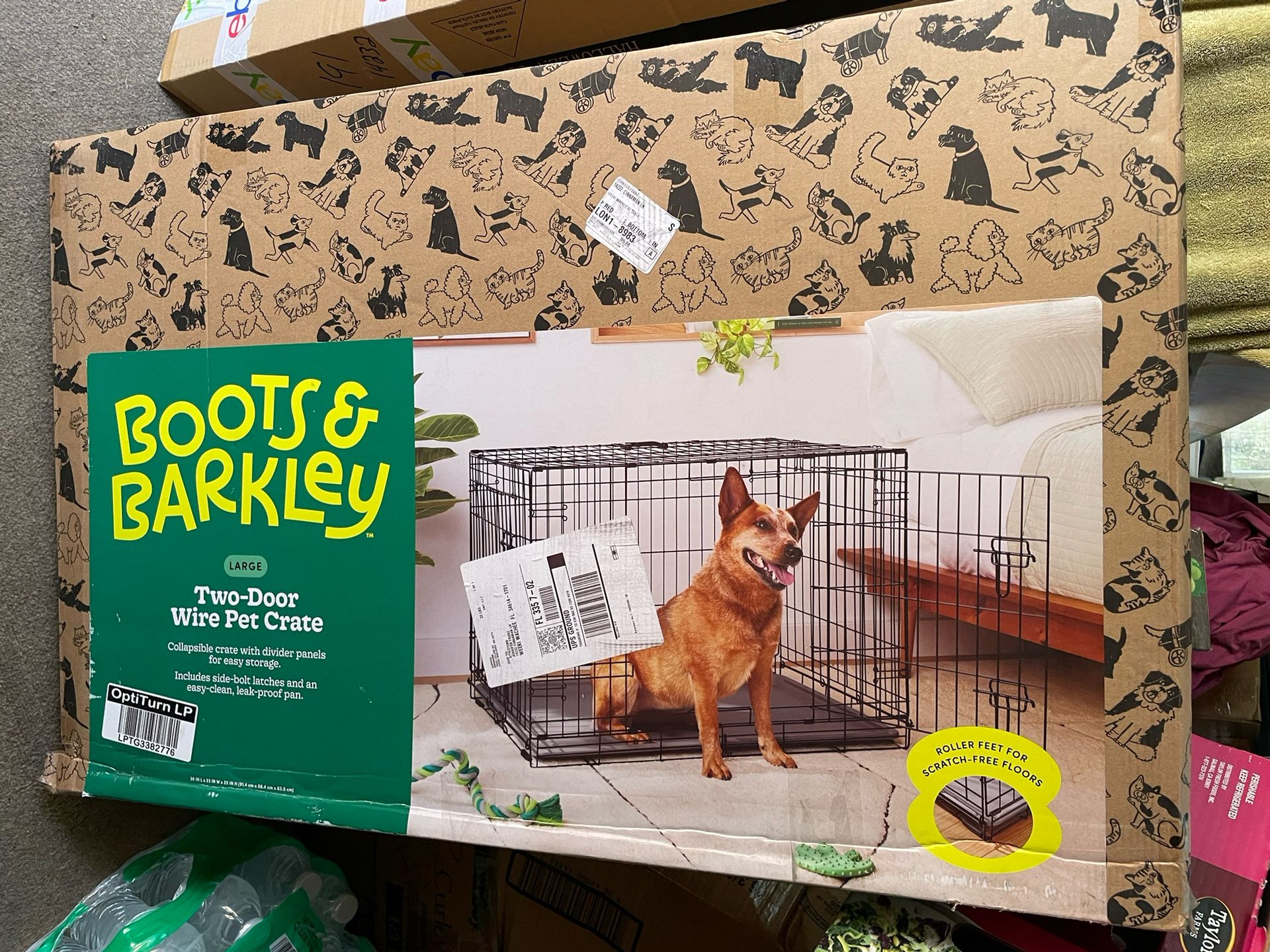 New In Box 2 Door Wire Pet Carrier Size Large 