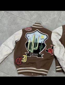 Nike Jordan X Travis Scott Flight Varsity Jacket DO4103-256 Size