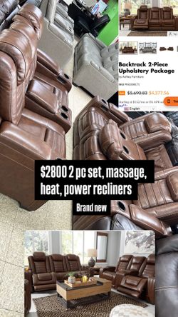 Massage Recliner Set 