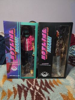 Hotline Miami Jacket and Biker figure by Erick Scarecrow x

Devolver Digital