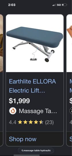 Hydraulic Massage Table Used