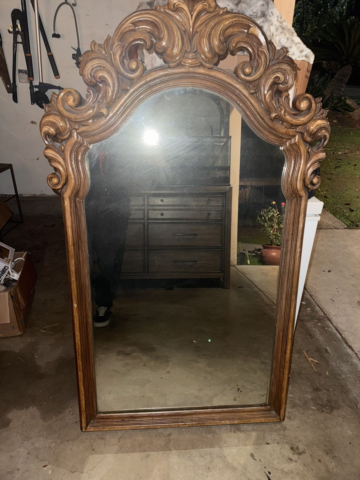 Tall Antique Mirror