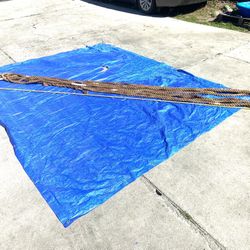 Rope -  100  Foot Twisted  Manila Heavy Duty with Hook 