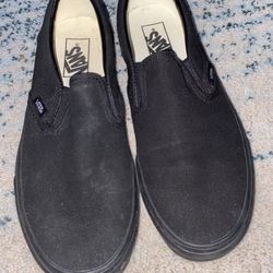 Black Slip On Vans