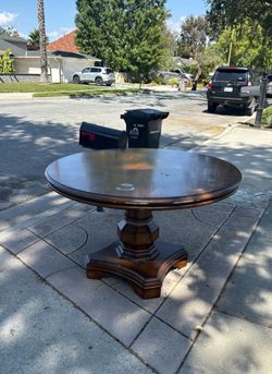 Wood dining table