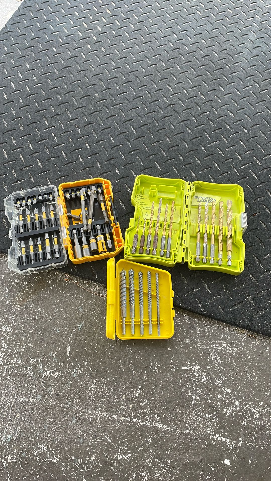 Drill bit set. ($20 for all 3)