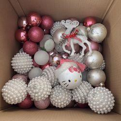 Pink And White Ornaments 