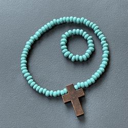 Beads Bracelet With Cross