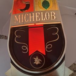 Vintage Michelob Lighted Beer Bar Sign Crest Since 1896 Anheuser-Busch Works 