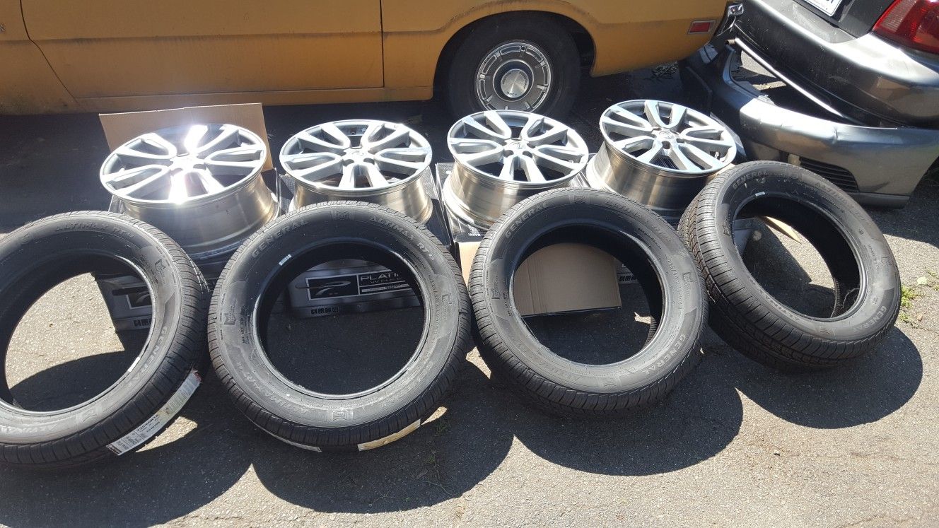 Rims and tires package.