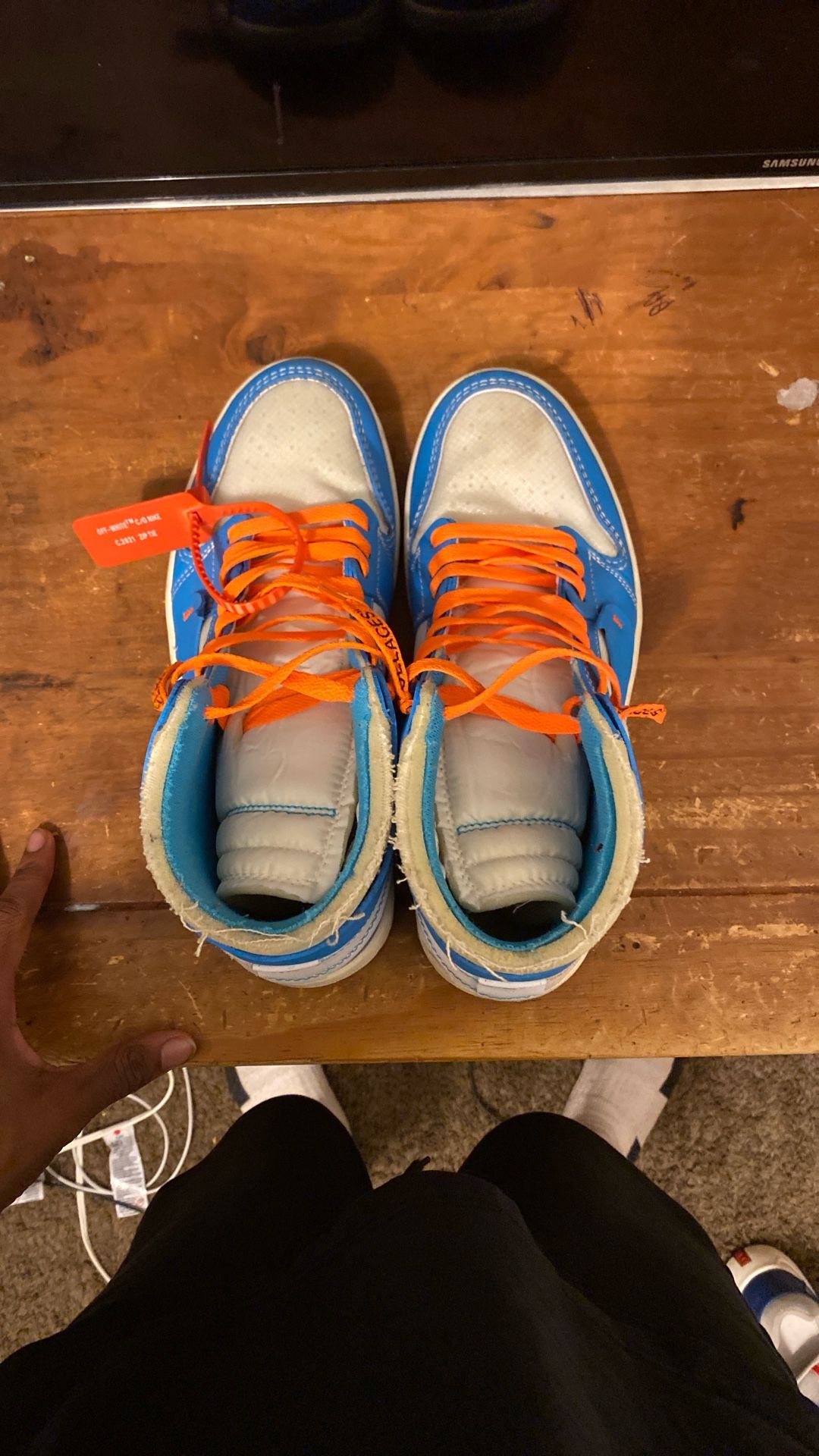 Jordan 1s UNC Off-White