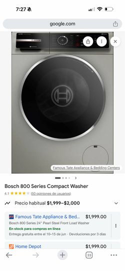 Washer Bosch 800 serie