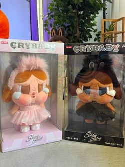 POPMART CRYBABY Shiny Shiny Dolls Pink & Black 🩰