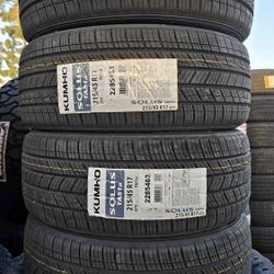 215/45/17 Kumho Ta51 4 New Tires Installed And Balanced
