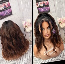 Human Hair Blended Lace Front Wig