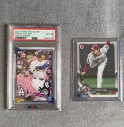 2025 Topps Murakami Shohei Ohtani & 2018 Bowman Rookie