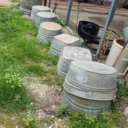 11 Antique Wash Tubs, $35 Med And $45 Large