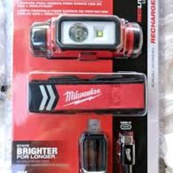 MILWAUKEE 600LUMEN RECHARGEABLE HEADLAMP 50% OFF RETAIL PRICE. NORMALLY $80+