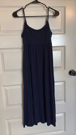 Old Navy - Navy Blue Spaghetti Strap Maxi Dress