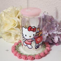 hello kitty glass cup 