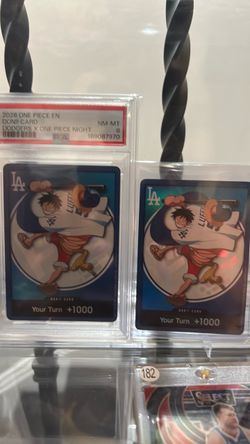 PSA 8 One Piece Dodgers x One Piece Night Donii Card