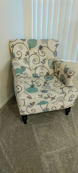 Tufted Floral & Vine Accent Chairs