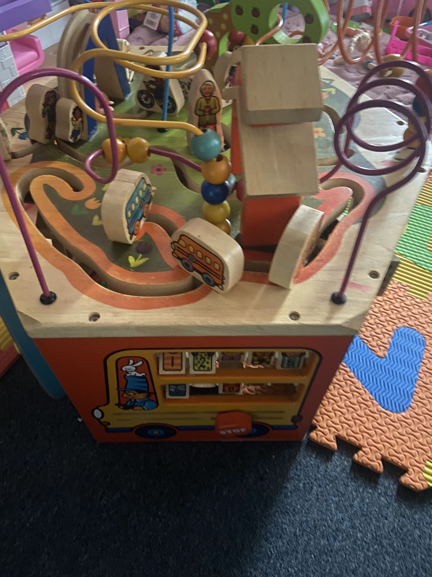 Wooden Active Cube For Kids