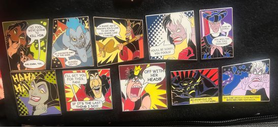 2011 Villain Comic Book 10 pin set