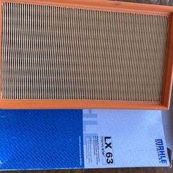 Mahle LX63 Air Filter; Porsche 924S, 944