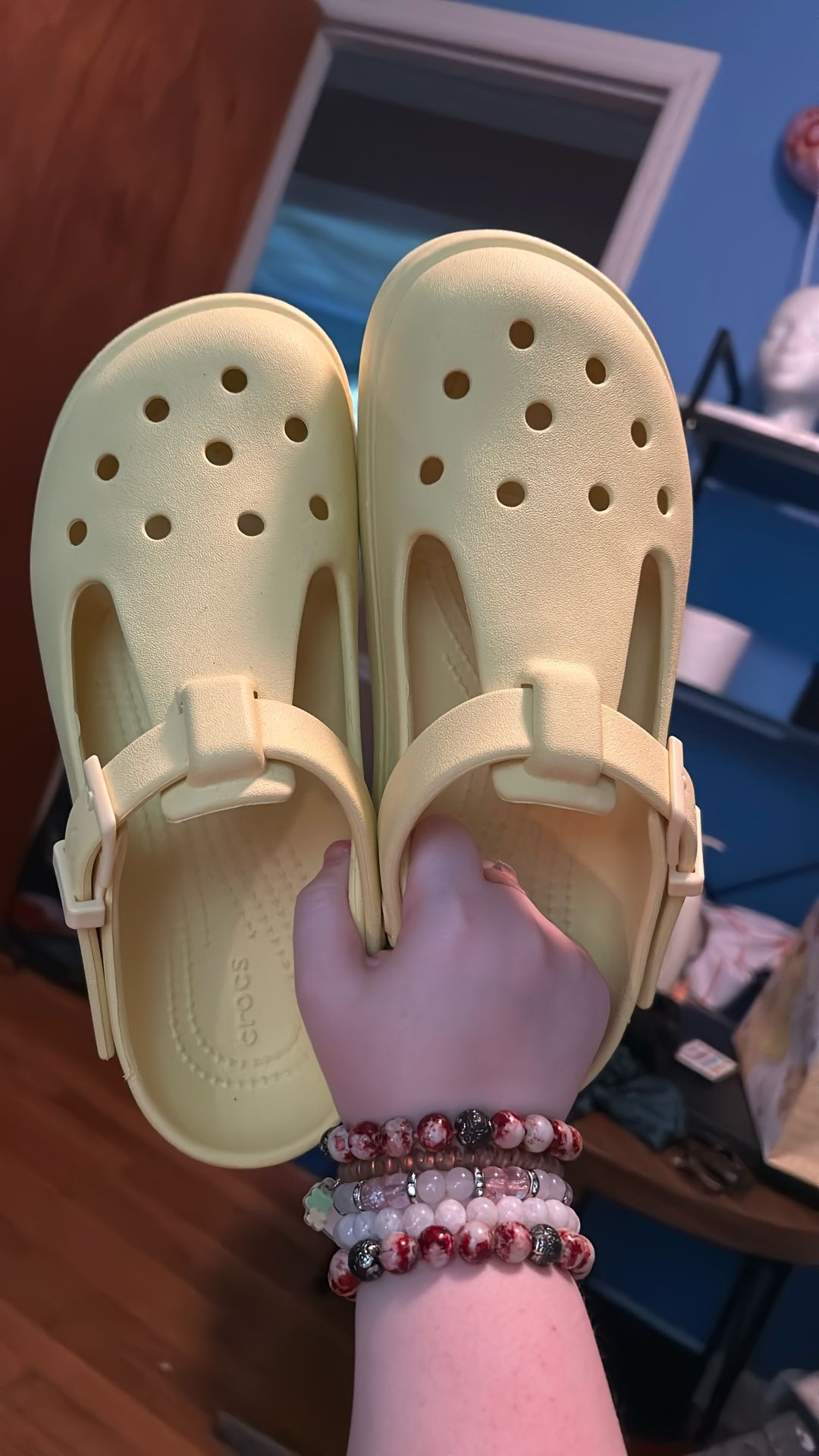 Yellow Mary Jane Crocs
