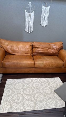 Brown Leather Couch