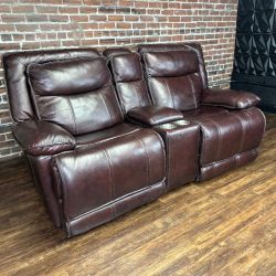Delivery Available Brown Loveseat Sectional